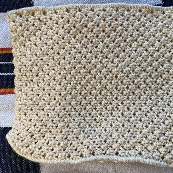 Vintage Macrame Wristlet Handbag Purse. 70’s. Excellent! Boho Hippie Festival. - Picture 5 of 9